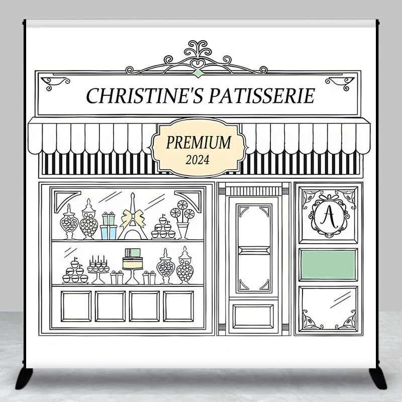 Aperturee - Paris Patisserie Crafts Custom Birthday Backdrop