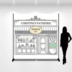 Aperturee - Paris Patisserie Crafts Custom Birthday Backdrop