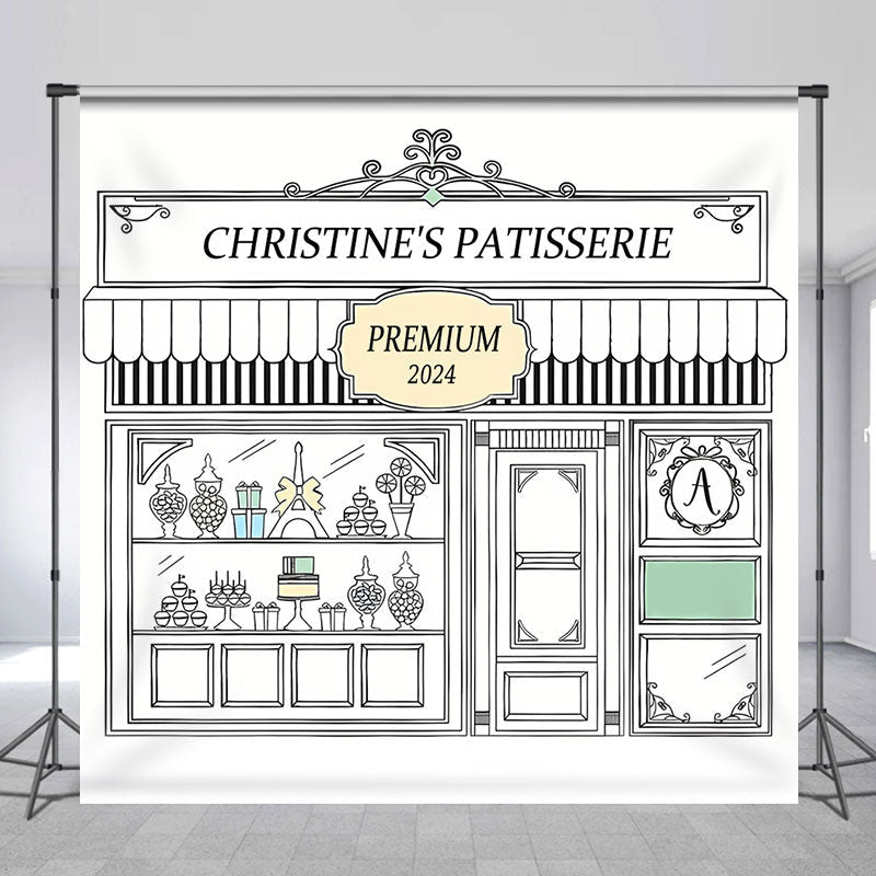 Aperturee - Paris Patisserie Crafts Custom Birthday Backdrop