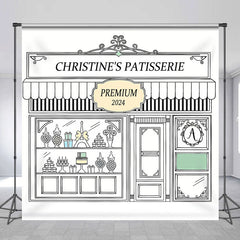 Aperturee - Paris Patisserie Crafts Custom Birthday Backdrop