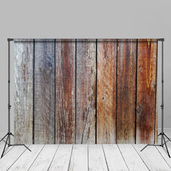 Aperturee - Pastoral Brown Vertical Wood Photo Studio Backdrop