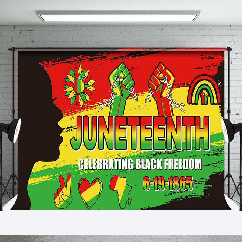 Aperturee - Patriotic Celebrate 1865 Freedom Juneteenth Backdrop