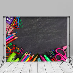 Aperturee - Pencils Blackboard Back To School Photo Backdrop