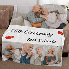 Lofaris Personalized Anniversary Throw Blanket For Lover