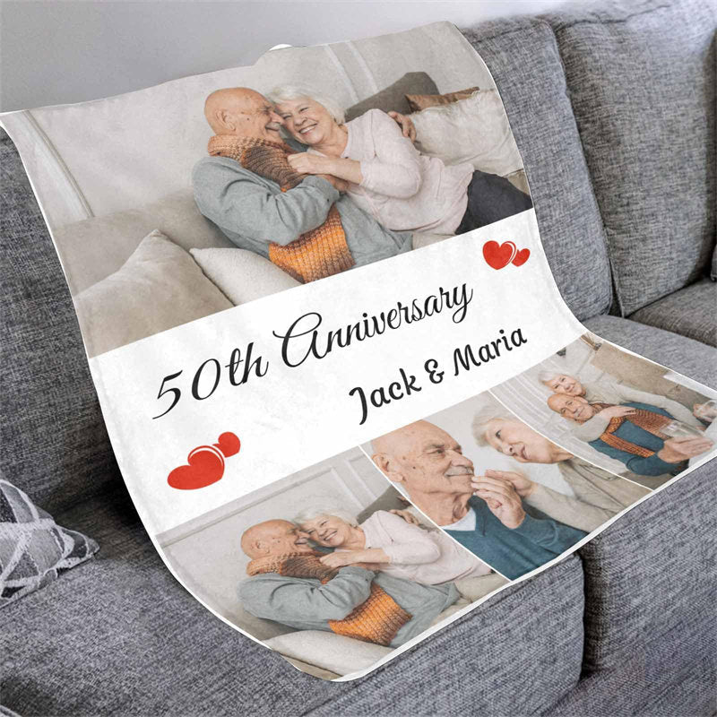 Lofaris Personalized Anniversary Throw Blanket For Lover