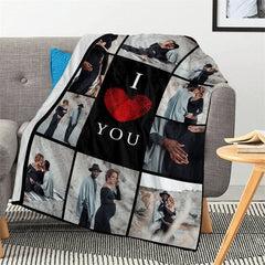 Lofaris Personalized Blanket Collage Pictures For Lover