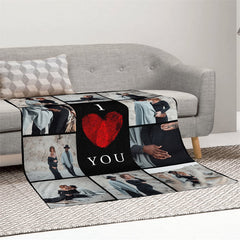 Lofaris Personalized Blanket Collage Pictures For Lover