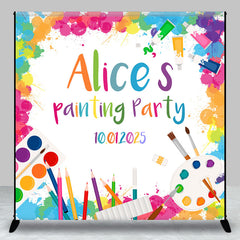 Aperturee - Personalized Colorful Pigment Painting Party Backdrop