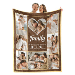 Lofaris Personalized Gift Photo Throw Blankets For Adult