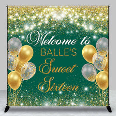 Aperturee - Personalized Glitter Balloon Light Birthday Backdrop