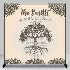 Aperturee - Personalized Leaves Tree Root Family Reunion Backdrop