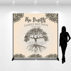 Aperturee - Personalized Leaves Tree Root Family Reunion Backdrop