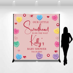 Aperturee - Personalized Little Sweetheart Baby Shower Backdrop