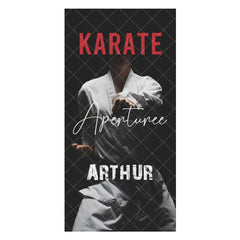 Aperturee - Personalized Name Taekwondo Martial Arts Beach Towel