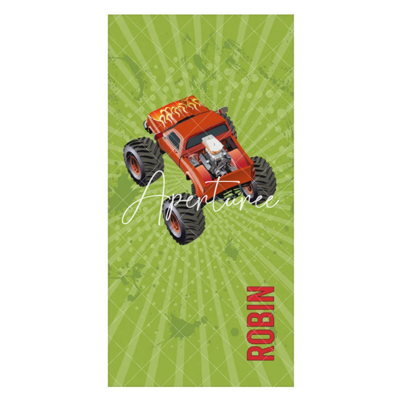 Aperturee - Personalized Name Various Racing Cars Beach Towel