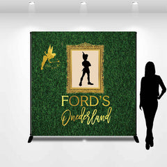 Aperturee - Personalized Onedeland Green Lawn Birthday Backdrop