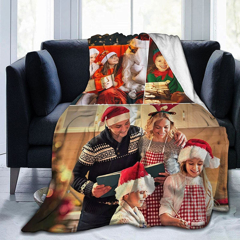 Lofaris Personalized Photos Fleece Blanket as Gift