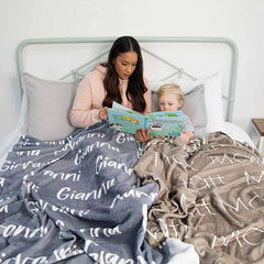 Lofaris Personalized Super Soft Name Family Blanket