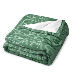 Lofaris Personalized Throws With Name Evergreen Blanket Gift