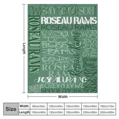 Lofaris Personalized Throws With Name Evergreen Blanket Gift