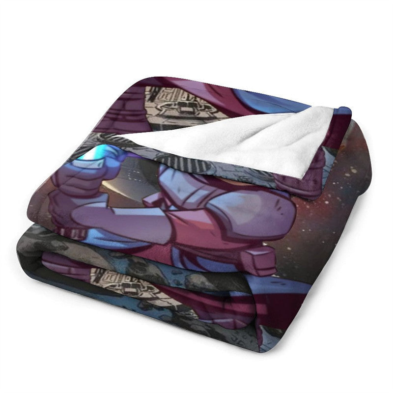 Aperturee - Personalized Universe Battle Star Boy Face Blanket