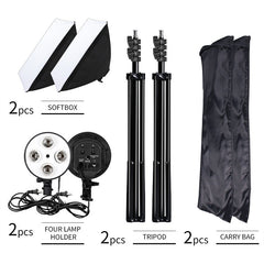 Aperturee - Photography Softbox Lighting Stand Kit For Photo Studio