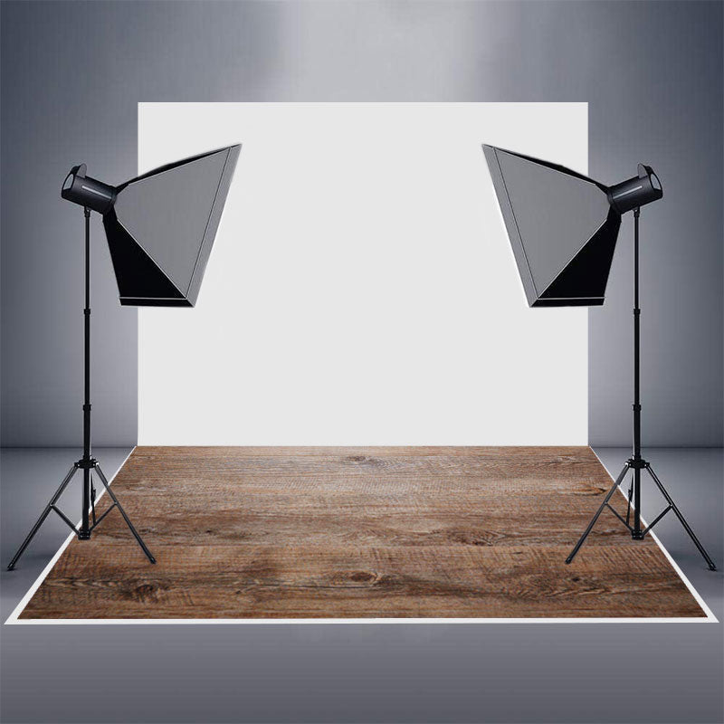 Aperturee - Wood Texture Brown Rubber Floor Mat For Photoshoot