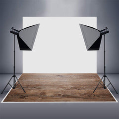 Aperturee - Wood Texture Brown Rubber Floor Mat For Photoshoot