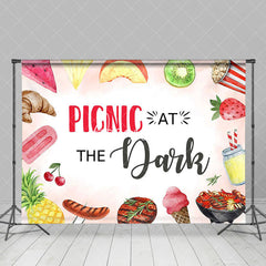 Aperturee - Picnic At Dark Fruit Meat Ice Cream Party Backdrop