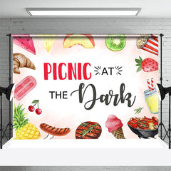 Aperturee - Picnic At Dark Fruit Meat Ice Cream Party Backdrop