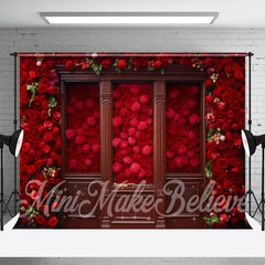 Aperturee - Piled High Floral Wooden Door Frame Floral Backdrop