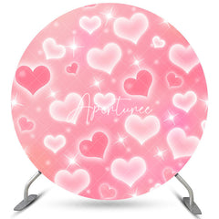 Aperturee Pink And White Love Balloons Happy Valentines Backdrop