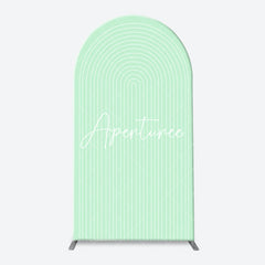 Aperturee - Pink Blue Green White Birthday Arch Backdrop Kit