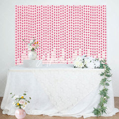 Aperturee - Pink Brick Wall Little Stars Baby Shower Backdrop