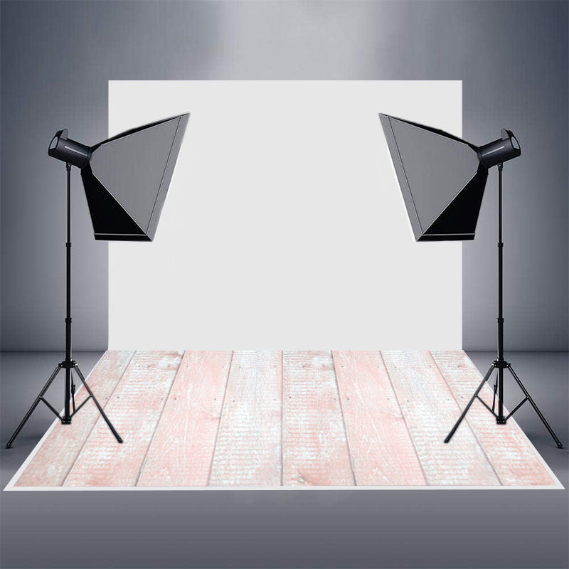 Aperturee - Candy Pink Wood Rubber Floor Mat For Photoshoot