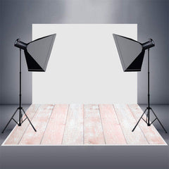 Aperturee - Candy Pink Wood Rubber Floor Mat For Photoshoot