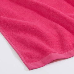 Aperturee - Pink Embroidered Ombre Initial Beach Towel