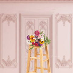 Aperturee - Pink Gypsum Line Door Photography Sweep Backdrop