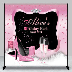 Aperturee - Pink High Heel Diamond Ring Custom Birthday Backdrop