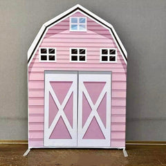 Aperturee - Pink House Custom Barn Party Arch Backdrop