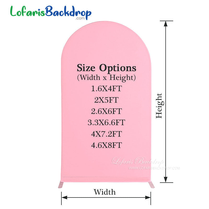 Aperturee Spandex Fit Round Top Backdrop Wedding Arch Cover