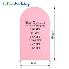 Aperturee Spandex Fit Round Top Backdrop Wedding Arch Cover