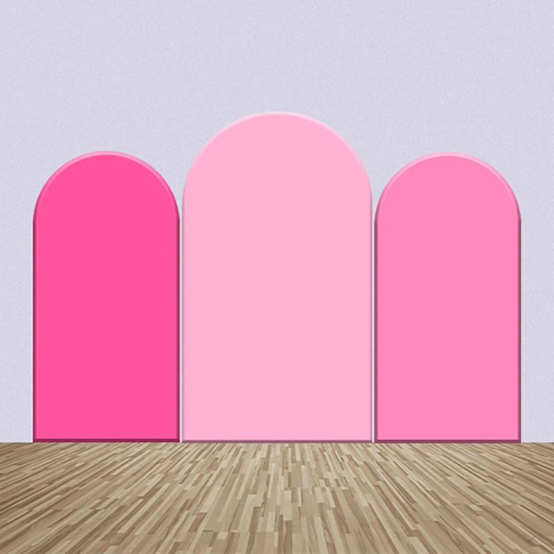 Aperturee - Pink Theme Decor Solid Color Party Arch Backdrop Kit