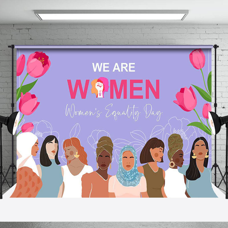 Aperturee - Pink Tulip International Womens Equality Day Backdrop