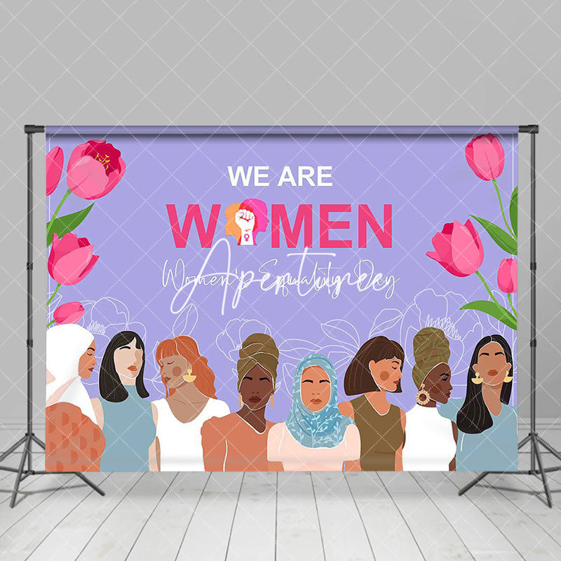 Aperturee - Pink Tulip International Womens Equality Day Backdrop