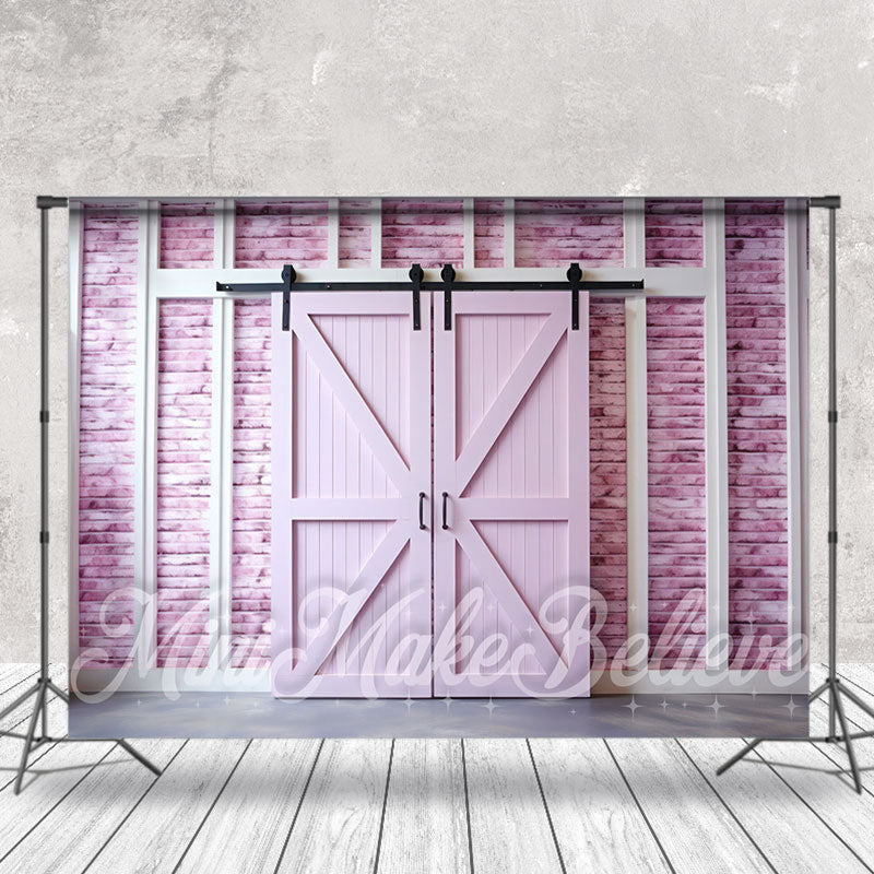 Aperturee - Pink Wooden Retro Wall Backdrop For Photography