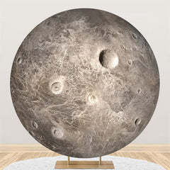 Aperturee Planet Seleno Moon Aviation Grey Circle Backdrop