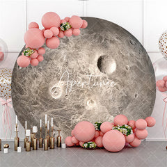 Aperturee Planet Seleno Moon Aviation Grey Circle Backdrop