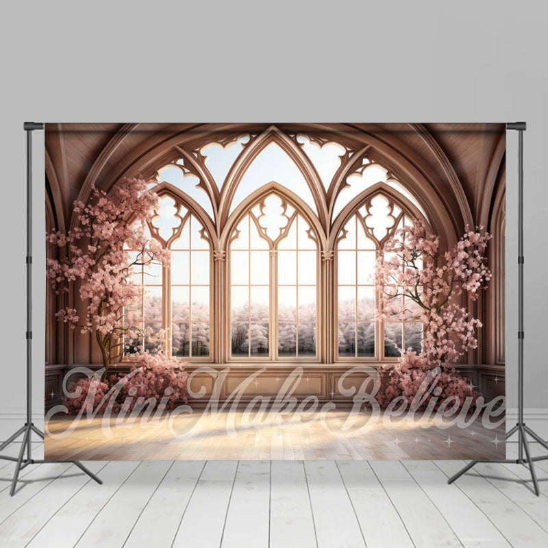 Aperturee - Plum Blossom Tree And Indoor Moslem Window Backdrop