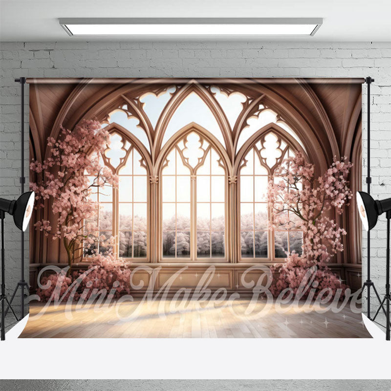 Aperturee - Plum Blossom Tree And Indoor Moslem Window Backdrop